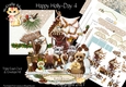 Happy Holly-Day 4 Triple Easel Card Kit