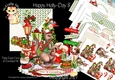 Happy Holly-Day 8 Triple Easel Card Kit