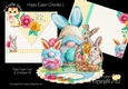 Hoppy Easter Gnomies 1 Triple Easel Card Kit