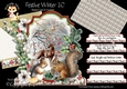 Festive Winter 1C Shaped 6x6 Card & Envelope Kit