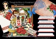 Through the Mirror to Wonderland 3 Shaped 6x6 Card & Envelope Kit