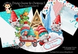 Driving Gnome for Christmas 5 Rocker Card Mini Kit