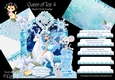 Queen of Ice 4 Shaped 6x6 Card & Envelope Kit