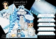 Queen of Ice 5 Shaped 6x6 Card & Envelope Kit