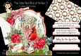 The Little Red Bird of Winter 3 XL Shaped Card Kit