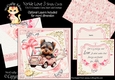 Yorkie Love 3  7.5x7.5 Simply Cards 