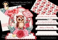 Hoot, Hoot! You are Cute 1 XL Shaped Card Kit