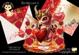 Burning Love 4 Triple Easel Card Kit