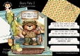 Beary Fishy 3 XL Shaped Card Kit