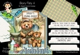 Beary Fishy 4 XL Shaped Card Kit