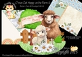 Cmon Get Happy on the Farm 4  Rocker Card