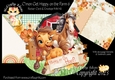 Cmon Get Happy on the Farm 6  Rocker Card