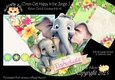 Cmon Get Happy in the Jungle 3 Rocker Card
