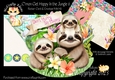 Cmon Get Happy in the Jungle 6 Rocker Card