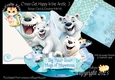 Cmon Get Happy in the Arctic 3 Rocker Card