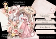 Vintage Rose 3 XL Shaped Card Kit
