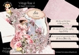 Vintage Rose 4 XL Shaped Card Kit