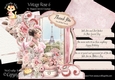 Vintage Rose 6 XL Shaped Card Kit