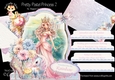 Pretty Pastel Princess 2 XL Shaped Card Kit