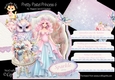 Pretty Pastel Princess 6 XL Shaped Card Kit