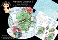 Prehistoric Christmas 2 Rocker Card
