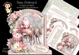 Rosey Christmas 8 XL Shaped Card Kit