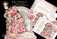 Rosey Christmas 10 XL Shaped Card Kit