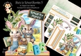 Back to School Bunnies 5 XL Shaped Card Kit