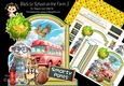 Back to School on the Farm 3 XL Shaped Card Kit
