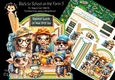 Back to School on the Farm 5 XL Shaped Card Kit