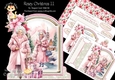 Rosey Christmas 11 XL Shaped Card Kit