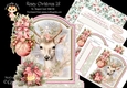Rosey Christmas 18 XL Shaped Card Kit
