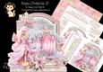 Rosey Christmas 20 XL Shaped Card Kit