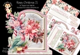 Rosey Christmas 21 XL Shaped Card Kit