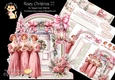 Rosey Christmas 22 XL Shaped Card Kit