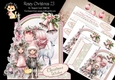 Rosey Christmas 23 XL Shaped Card Kit