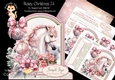 Rosey Christmas 24 XL Shaped Card Kit