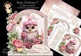 Rosey Christmas 27 XL Shaped Card Kit