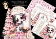 Rosey Christmas 30 XL Shaped Card Kit