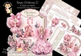 Rosey Christmas 32 XL Shaped Card Kit