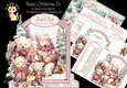 Rosey Christmas 33 XL Shaped Card Kit