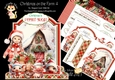 Christmas on the Farm 4 XL Shaped Card Kit