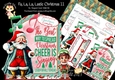 Fa, La, La, Lastic Christmas 11 XL Shaped Card Kit