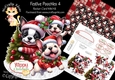 Festive Poochies 4 Rocker Card