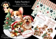Festive Poochies 6 Rocker Card