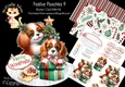 Festive Poochies 9 Rocker Card