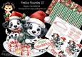 Festive Poochies 10 Rocker Card