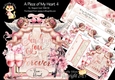 A Piece of My Heart 4 XL Shaped Card Kit