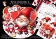 Be Mine Gnome-intine 6 XL Rocker Card