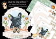 Give the Dog a Bone 7 Shaped Easel Card